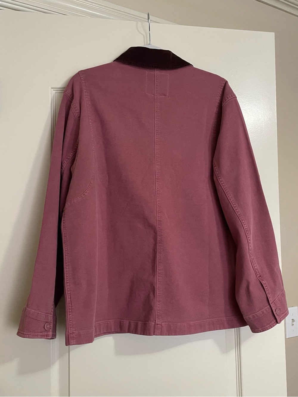 Aerie x Emily + Meritt Barn Jacket with Dark Brown Collar - Picture 2 of 4